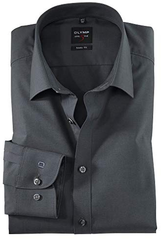 OLYMP Hemd Level 5 Five Body Fit | Extra Langer Arm 69cm | Bügelleicht, Comfort Stretch | New York Kent