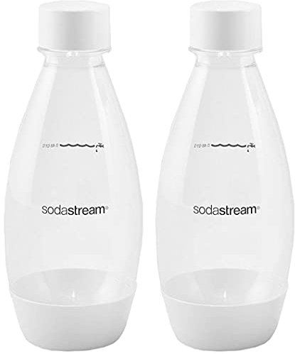 sodastream 2 x 0,5 Liter dünne Flasche spülmaschinengeeignet (Weiß)