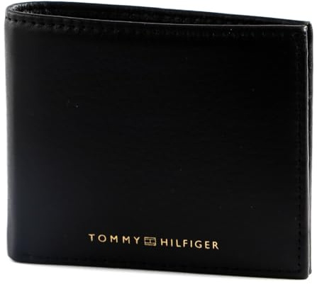 Tommy Hilfiger Herren Portemonnaie TH Premium Leather Mini CC Wallet Klein