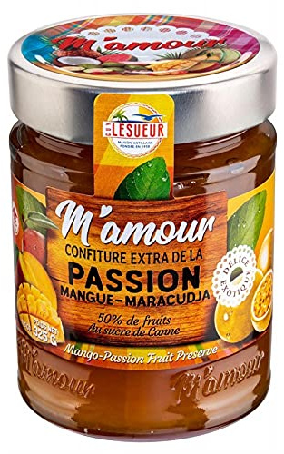 M'AMOUR CONFITURE PASSION POT VERRE 325G - M'AMOUR - LOT DE 4 - Offre Special