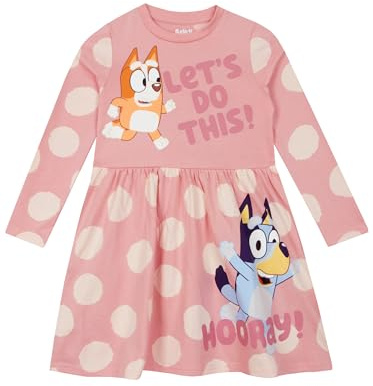 BlueY Kleid Madchen | Bingo Kinderkleidung Kinder | Winterkleid Mädchen | Rosa 98