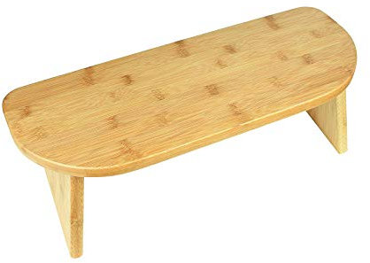 Tragbare, ergonomische, klappbare Meditationsbank aus Bambus, Perfekter Kniehocker. Ergonomische Yoga-Bank aus Bambus für längeres Üben – inklusive Tragetasche