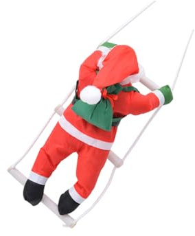 Warmhm 1Stk Dekor für zu Hause Weihnachtsschmuck zum Aufhängen Wohnkultur Weihnachtsdekorationen Ornament Weihnachtspuppe zum Aufhängen Weihnachtsmann-Seil Weihnachten Baby Bambus