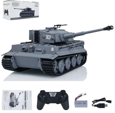 1/24 RC Kampfpanzer Taigen Tiger I Ferngesteuerte Infrarot-Kampf Militärpanzer