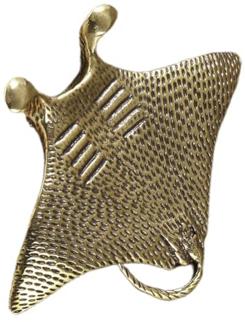 OFFSCH Messing Fisch Skulptur Im Retro-stil Dekorative Figur Für Tisch Kreative Gartenornament Für Tierliebhaber Langlebiges Und Robustes Brass Animal Decoration Für Aquarien Und