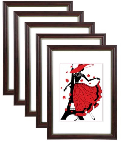 3er 5er Set Kunststoffrahmen Klarglas Bilderrahmen Collage Frame Foto Glasscheibe Portraitrahmen PS-: Format: 5er Pack 20x20