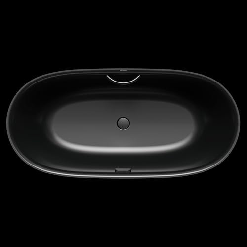 Kaldewei MEISTERSTÜCK OYO DUO Mod. 1050-4034, freistehende Badewanne, 1630x770mm, mit Überlauf, 205043530676, Farbe: schwarz matt 100