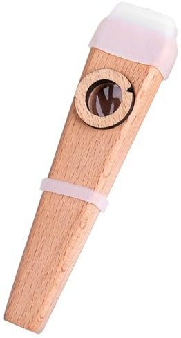Massivholz Kazoo Flöte | Klassische Musikinstrumente Zubehör Für Anfänger | Kazoo Flöte Aus Ahornholz | GIOTAR UKULELE Begleitung Geburtstagsgeschenk Für Kinder Und Erwachsene