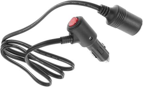 Gogogmee Car Cigarette Lighter Extension Cable Adapter Male to Female Socket for Car Chargers and In-car Power Needs