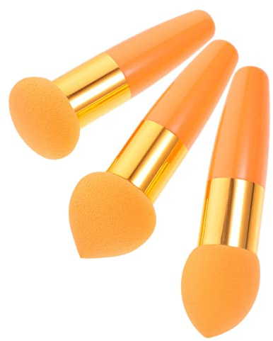DECOMELODY 3pcs Beauty Pen Makeup Sponge Foundation Brush for Women Dry Wet Multifunctional Cosmetic Sponge Applicator for Travel Skincare Tools for Face Application
