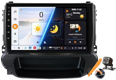 Y200s,YLOXFW Android 15.0 Coche Radio 2 DIN Estéreo para Malibu 2012-2015 GPS Sat Navi 9''Cartablet Multimedia Vídeo Reproductor BT FM Receptor con Carplay 4G 5G WiFi DSP SWC