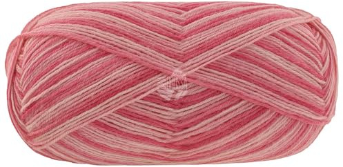 LANA GROSSA Meilenweit 100 Aktion | Sockenklassiker, bedruckt und waschmaschinenfest | Handstrickgarn aus 75% Schurwolle & 25% Polyamid | 100g Wolle zum Stricken & Häkeln | 420m Garn FB 3019