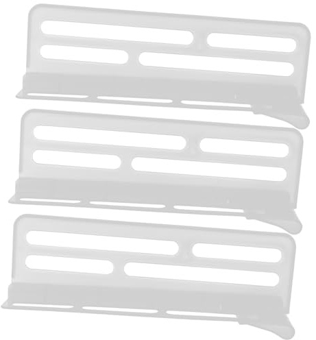 Toddmomy Organizer Frigorifero Bianco in Plastico 3 Pezzi Divisori Regolabili per Cucina e Bagno, Separatore Multifunzione Facile da Installare per Ottimizzare Lo Spazio