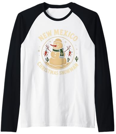 NM Santa Chemise de Noël Traîneau Cactus Renne Soleil Manche Raglan
