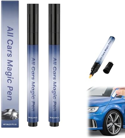 Generico Penna Antigraffio,2Pcs per auto Pen, Ripara Graffi Vernice in Modo Rapido, Trasparente, Impermeabile e Adatta a Tutti i Colori del Veicolo