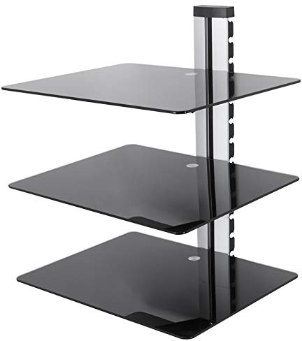 AVF AS300BS AV Shelf - Adjustable - 3 Shelf