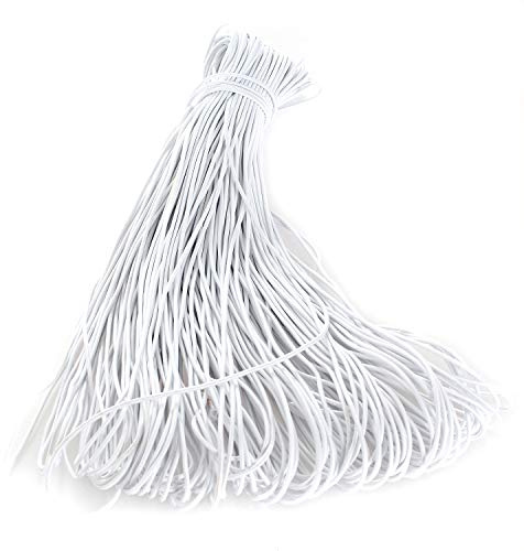 TUKA [100 m x 3mm] Elastische Schnur, Schmuckherstellung Perlenschnur, Elastic Seil Gummikordel Spule, Ideal für DIY, Outdoor, Kleidung, Handwerk, Armbänder, Halsketten usw. Weiß, TKD5090-white