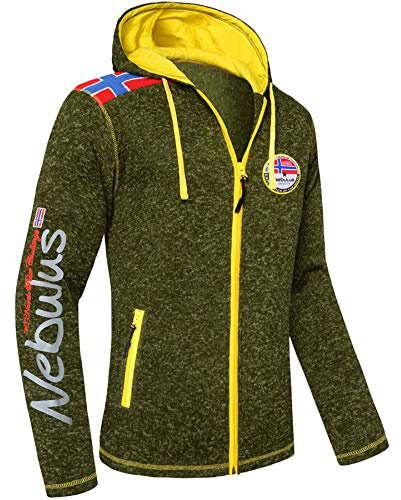 Nebulus Herren Fleecejacke NORSKA, warme Fleece Jacke, mit langem Full-Zip Reißverschluss