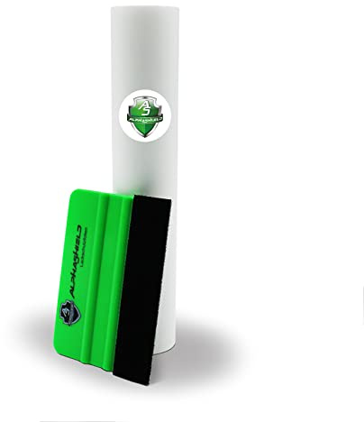 AlphaShield Lámina protectora de pintura para coche, moto, bicicleta, transparente, autoadhesiva, protección contra golpes de piedra, mate, 15 x 300 cm