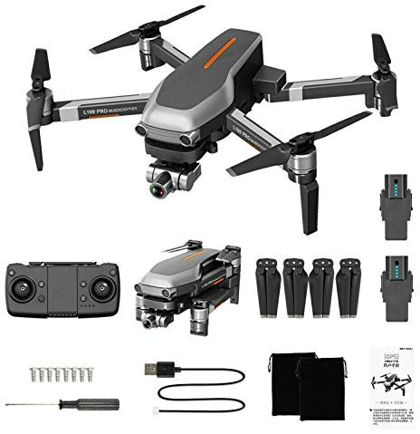 L109 Pro Drone GPS avec Caméra 4K HD, FPV 5G WiFi, Moteur Brushless, GPS Retour à la Maison, Positionnement de Flux Optique, Localisation Ultrasonique, Suivez-Moi, Point d'intérêt, 25 Min (2 Piles)