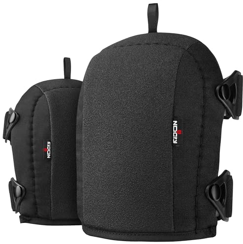 NoCry Non-Slip Work Knee Pads for Men and Women with Thick Soft Foam Padding, Strong, Adjustable Straps and Easy-to-Use Buckle Clips — Stay in Place While You Move — Perfect for Flooring or Gardening