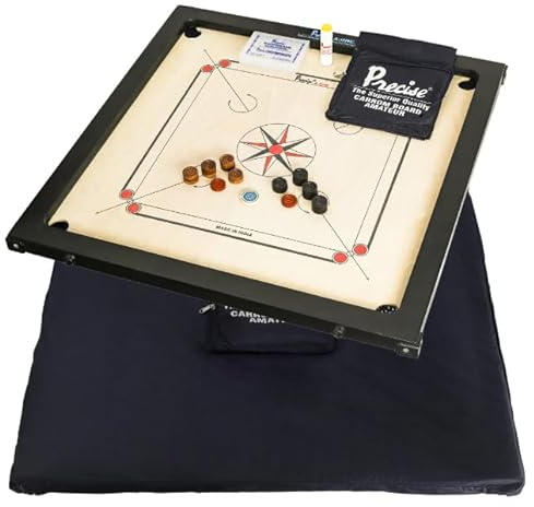 Carrom international Turnier Brett - A-One - 8mm Naturel Birch A Grade Holz Spielbrett - 12 kgs. - 74x74 cm - Outer 83x83 cm