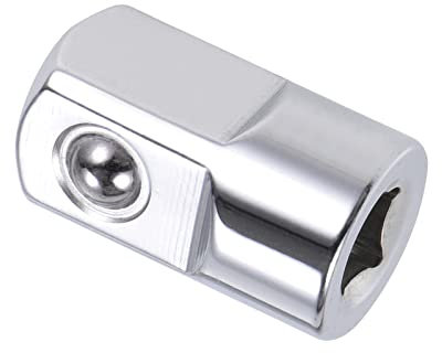 QUARKZMAN 1/4 Entraînement (F) à 1/2 (M) Douille Adaptateur x 1 Pièce Femelle à Mâle Conversion Outil pour Cliquet Clé