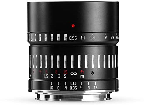 TTArtisan APS-C 50mm F/0.95 Metal Bodied Lens Compatible with Fuji X - Black & Silver