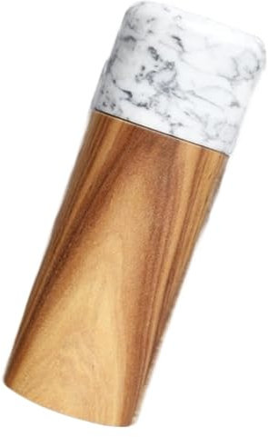 PIPONS Salz und Pfeffermühle Pfeffermühle Aus Holz, Salzmühle Mit Keramikkern, Nachfüllbar, Manuelle Pfefferstreuer, Gewürze Dressing Gewürzspender (Color : B, Size : 2pcs)