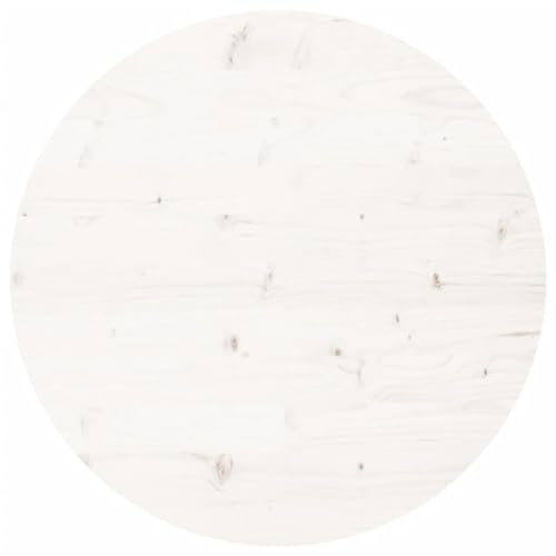 Massivholz Tischplatte Rund Massivholzplatte Schreibtischplatte Holz Platte Ersatztischplatte Holzplatte für Heimwerker, Arbeitsplatten & Tische, Weiß Ø90x3 cm Massivholz Kiefer