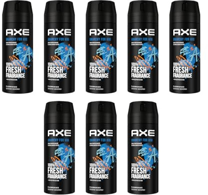 AXE Kroppsspray Anarchy for Him deodorant utan aluminium 8 x 150 ml deodorant för män män män deodorantspray