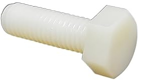 oavhvchg 2 Stück M12 M14 M16 Länge 155–120 mm weiß Nylon Kunststoff isoliert außen Außensechskant Sechskantschraube (Color : 25mm, Size : 2pcs M14)
