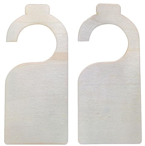 Carriere 40 Stück Unbehandeltes -Türschild, Aufhänger, Plakette, DIY-Bastelprojekt, Nachrichten, Notizen, Memoboard, Türklinkenschild