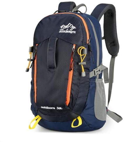 Waniki 30L Wanderrucksack Herren Damen Reiserucksack Wasserdicht Rucksack Outdoor Trekkingrucksack Leicht Groß Rucksäcke Backpack Tagesrucksack für Wandern Radfahren Klettern Camping Sport Reisen