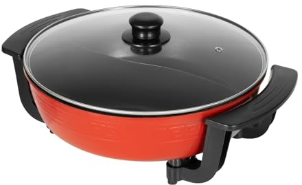 DAOHHFO 6L Hot Pot Elektrischer Kochtopf 220V 1360W Elektrische Kochplatte Shabu Induktion Feuertopf Suppentopf Kochgeschirr Elektrische Hot Pot Antihaftbeschichteter Chinesischer