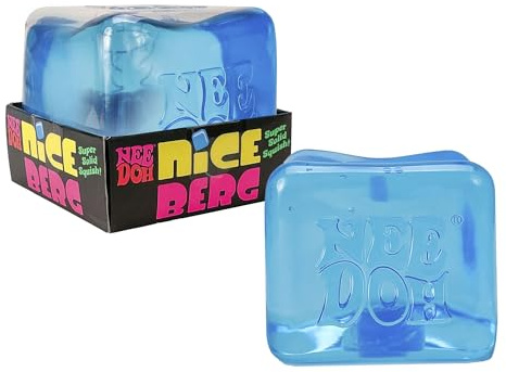 Schylling NeeDoh Nice Berg - Giant NeeDoh Nice Cube - Sensory Squeeze Toy with a Super Solid Squish - Ages 3 and Up - One Cube