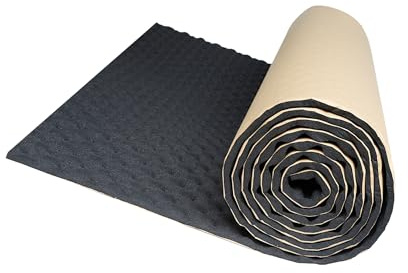 Motoforti Hood Sound Absorption Heatproof Deadener 19.7x78.7in 10.76sqft | Long-lasting Heat Sound Deadening Insulation Mat, Foam