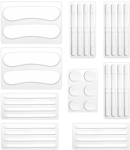 Dimeho 34 Pcs Silicone Shoe Strap Grip High Heel Cushion Inserts Pad Anti Slip Sandals Gel Protector Strips Sling Backs Foot Support Sticker for Women Men Sports Sneakers