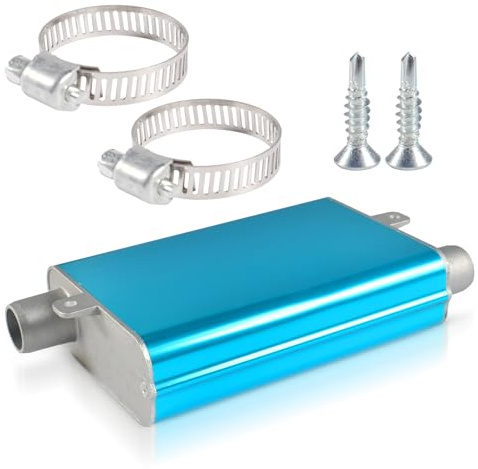 UieaMsio Verbesserte Schalldämpfer-Kit, Auspuffrohr Schalldämpfer, Auspuff Schalldämpfer Kit für Diesel Heizung, Geräusche aus Aluminiumlegierung, Standheizung für Auto Auspuffanlagen