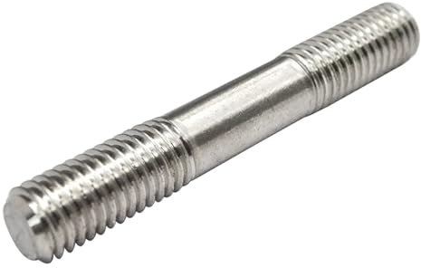 CTRSM Doppelte Gewindestange, 10 Teile/los Edelstahl Doppel Ende Gewinde Stange Dual Kopf Gewinde bar Stehbolzen M2 M2,5 M3 M4 M5 M6(M4*55mm)
