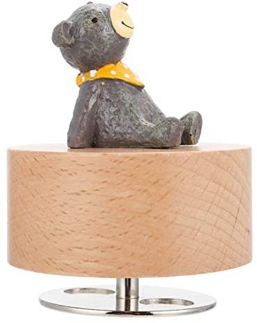 Alipis Scatola Musicale con Animali Cartoni Carillon Decorativo per Camera da Letto e Regali per Melodie Incantevoli e Design Creativo