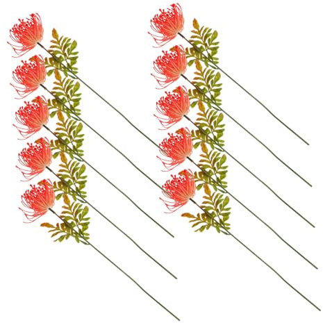 ABOOFAN 10pcs Artificial Lily Stems Fake Vines for Home Decor Wedding Office Party Decoration