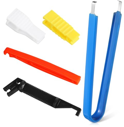 5 Pcs Fuse Puller, 5 Sizes Automotive Fuse Puller Tool, Plastic Fuses Removal Tools for Car Motorcycle Truck Fuses Replacement