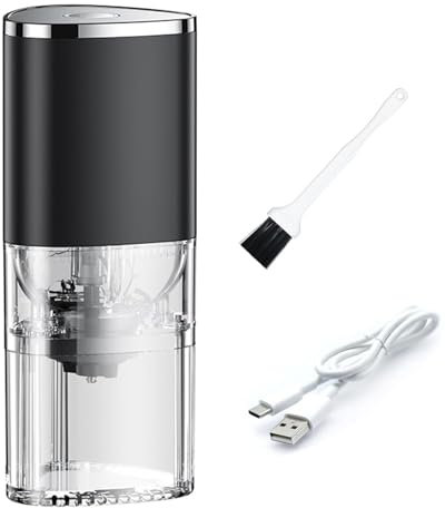 Hkfgdjdl Macinacaffè elettrico, macinacaffè elettrico, con impostazioni regolabili, per caffè espresso