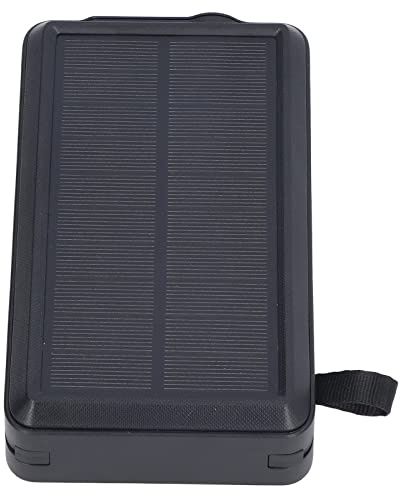 Fafeicy LED Solar Power Bank 30000mAh Cargador Solar con 4 Cables para Actividades Al Aire Libre Negro