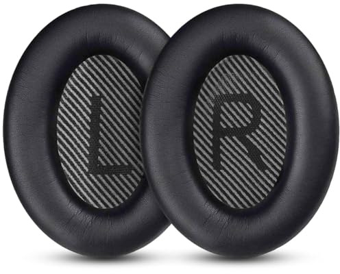 Bose QC35 II Replacement Ear Pads, Protein Leather Cushions, Compatible with QuietComfort 35/25/15/QC2/SoundLink/SoundTrue