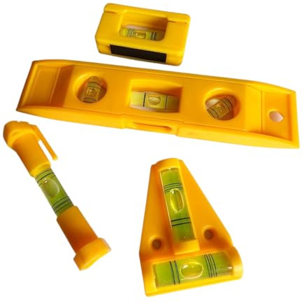ARYIMYDP 4 Stück Profi Wasserwaagen Kit mit Digitaler Anzeige, T Blasenwasserwaage, 152mm Torpedo und Magnetischer Würfel, Perfekt für Roboter Kalibrierung, Rohrinstallation und Metalloberflächen