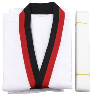 Pitadue Traje de karate de nailon transpirable para niños, uniforme de taekwondo, ropa profesional adecuada para artes marciales, ropa de entrenamiento