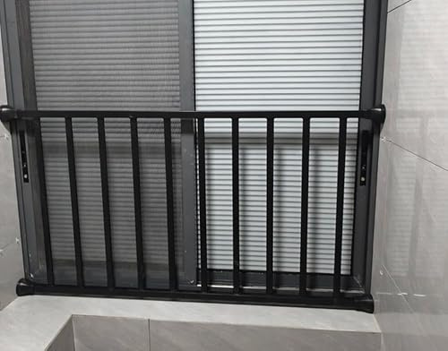 Inferriate Per Finestre Ringhiera Parapetto Finestra Inferriate Fai Da Te Inferiata Per Finestra Grata Sicurezza Finestre Bambini Grate Per Finestre Protezione Inferiate Antifurto Ladri/Black H80cm/L