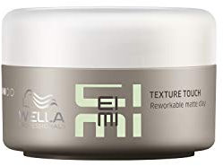 Wella Professionals EIMI Texture Touch Reworkable Matte Hair Styling Clay with Light, Flexible Hold, Hold Level 2, 75 ml